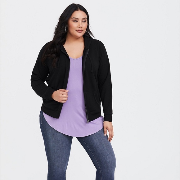 torrid Tops - Torrid Super Soft Dusty Lavender Favorite Tunic